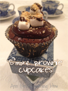 164.  S'more Brownie Cupcakes