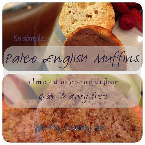 So Simple: Paleo English Muffins | Almond or Coconut, Single Serving, Microwave | Ann Ning Learning How
