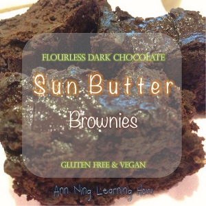 240.  Sun Butter Brownies [GF & Vegan]